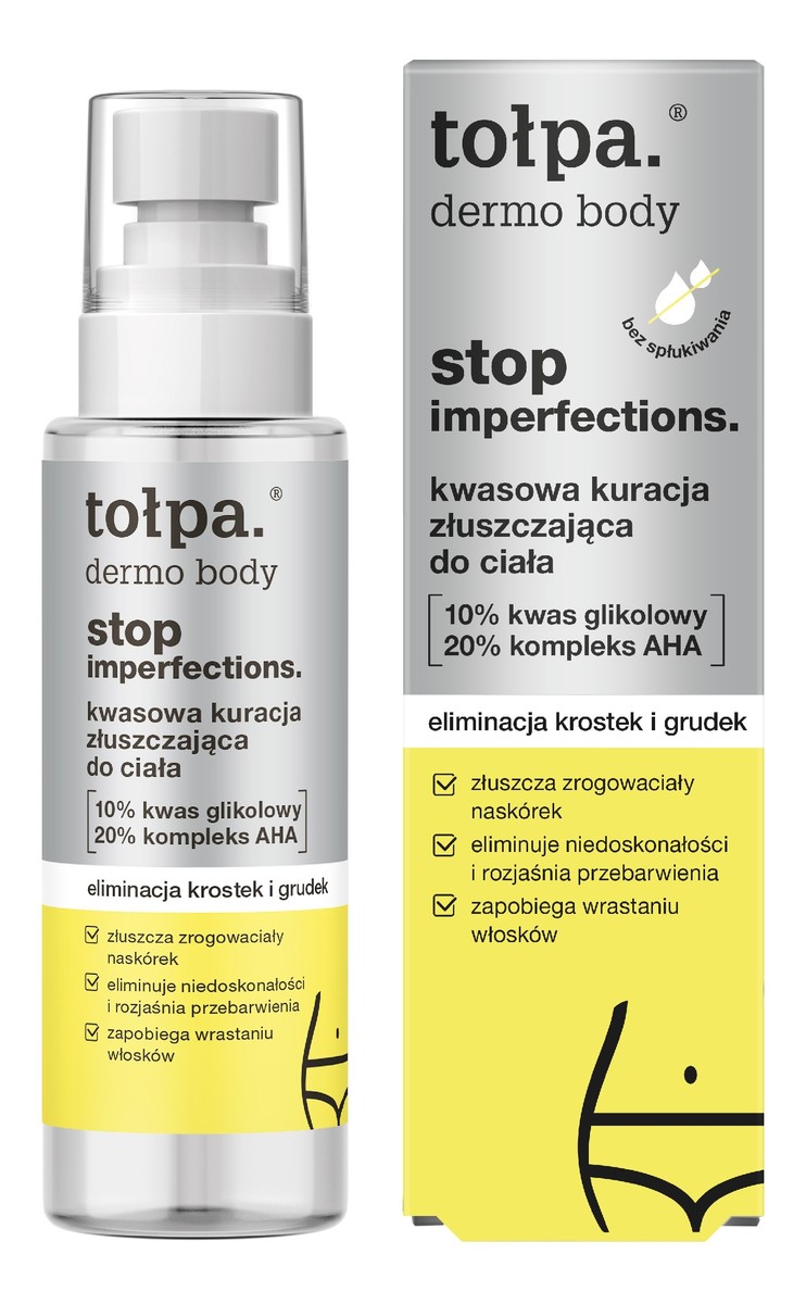 Dermo body stop imperfections kwasowa kuracja złuszczająca do ciała-eliminacja krostek i grudek