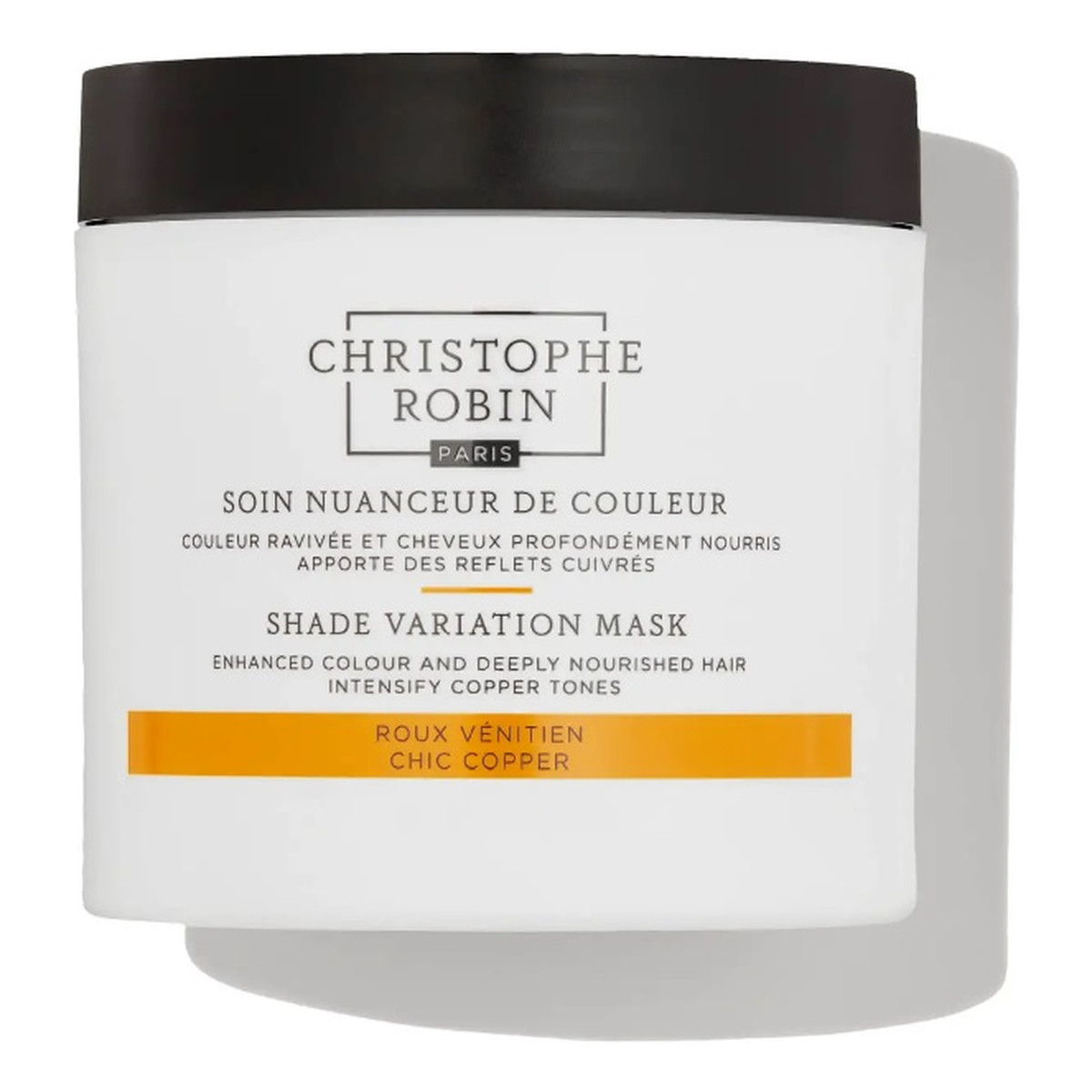 Christophe Robin Shade Variation Mask odżywcza Kremowa maska odświeżająca kolor włosów Chic Copper 250ml