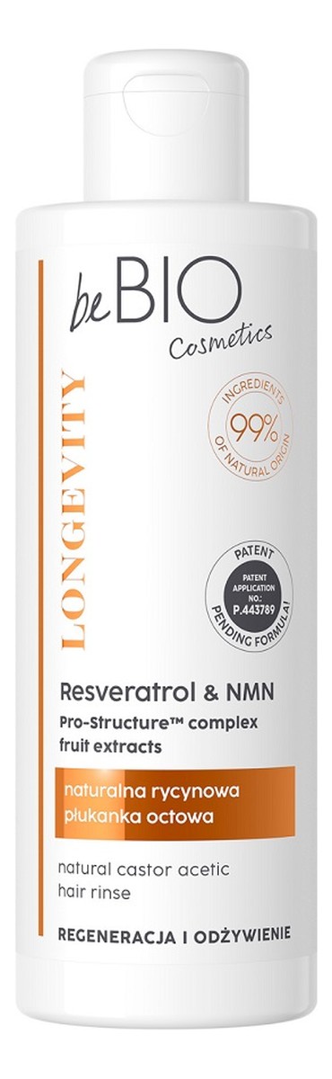 Longevity naturalna rycynowa płukanka do włosów regeneracja i odżywienie