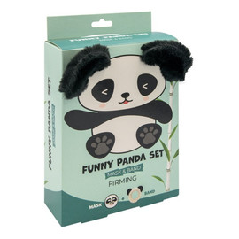 Zestaw - ujędrniająca maska do twarzy i opaska panda
