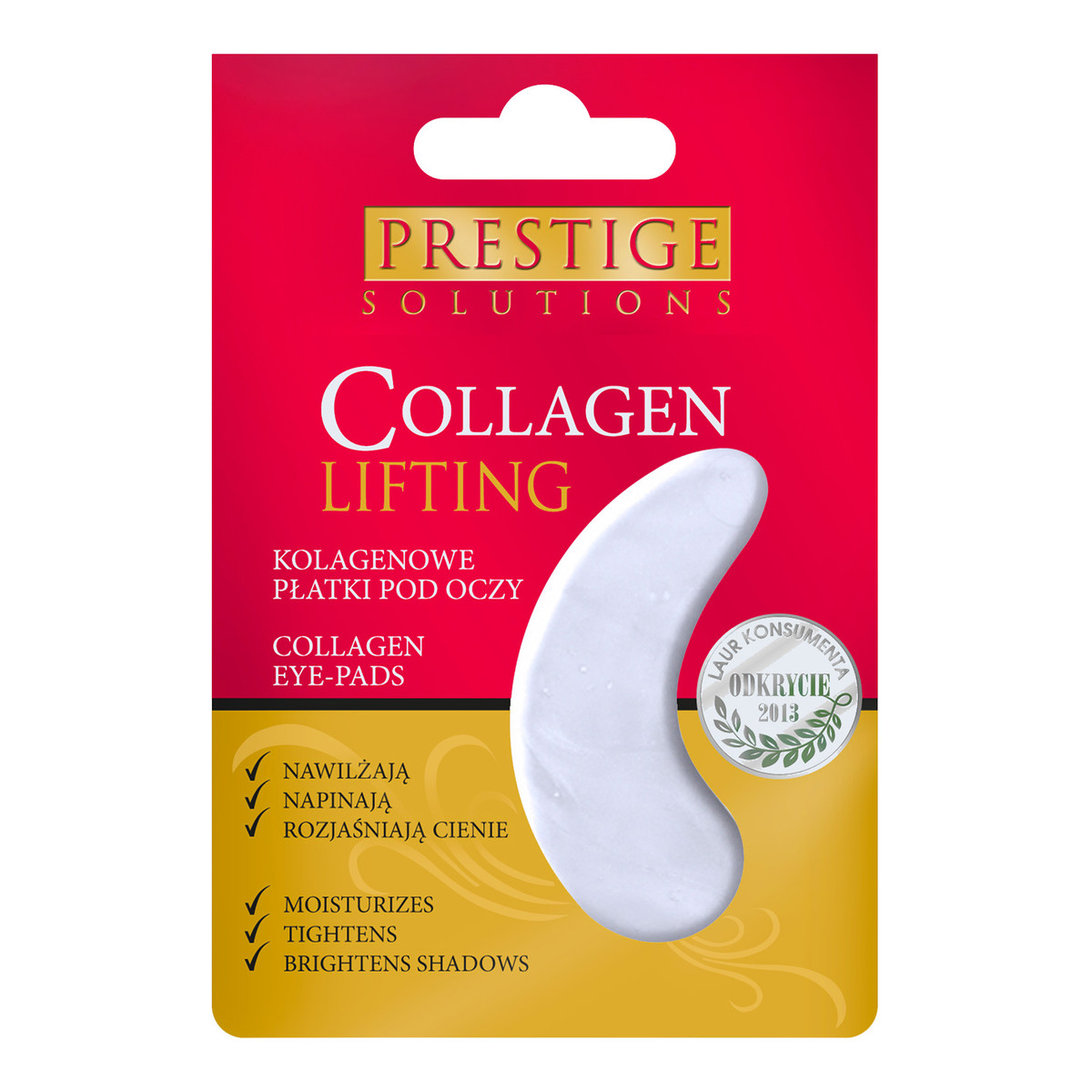 Prestige Cosmetics Active Lifting Kolagenowe płatki pod oczy z kwasem hialuronowym