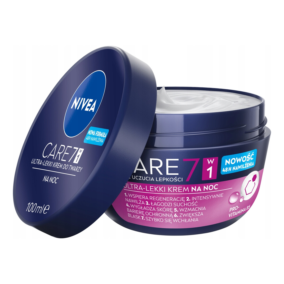 Nivea Care Ultra lekki krem do twarzy na noc 100ml