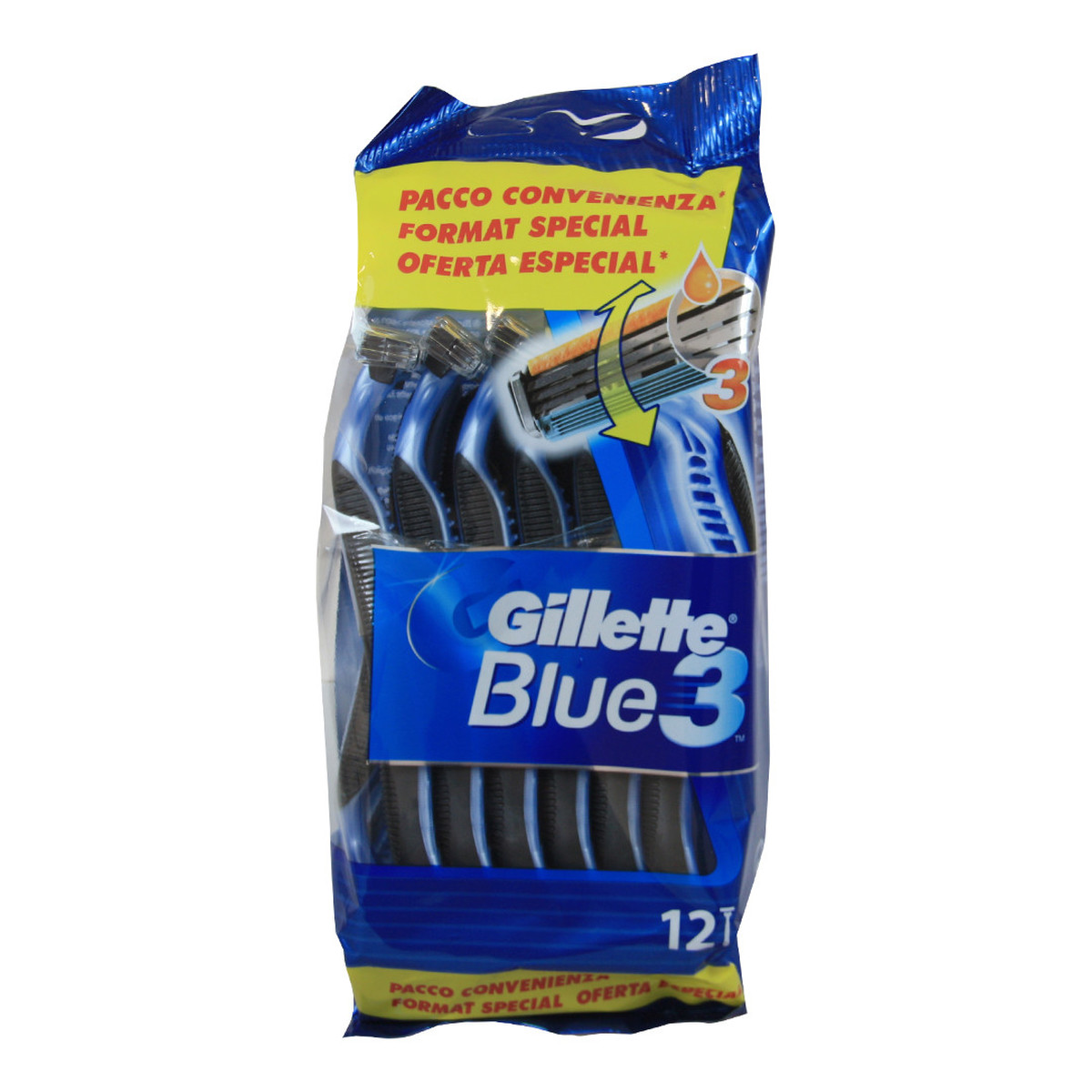 Gillette Blue 3 jednorazowe maszynki do golenia dla mężczyzn 12szt