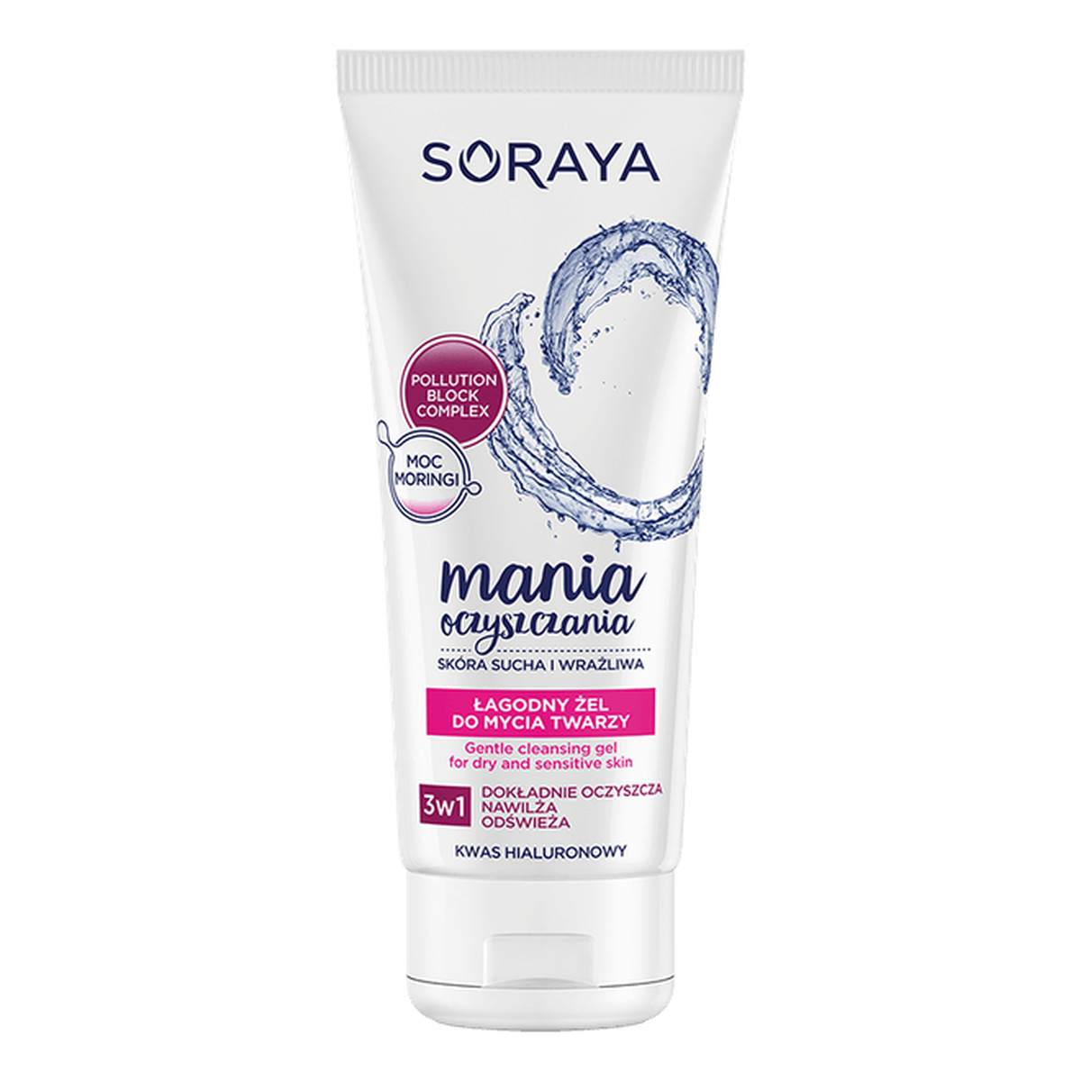 Soraya Mania Oczyszczania łagodny żel do mycia twarzy 3w1 150ml