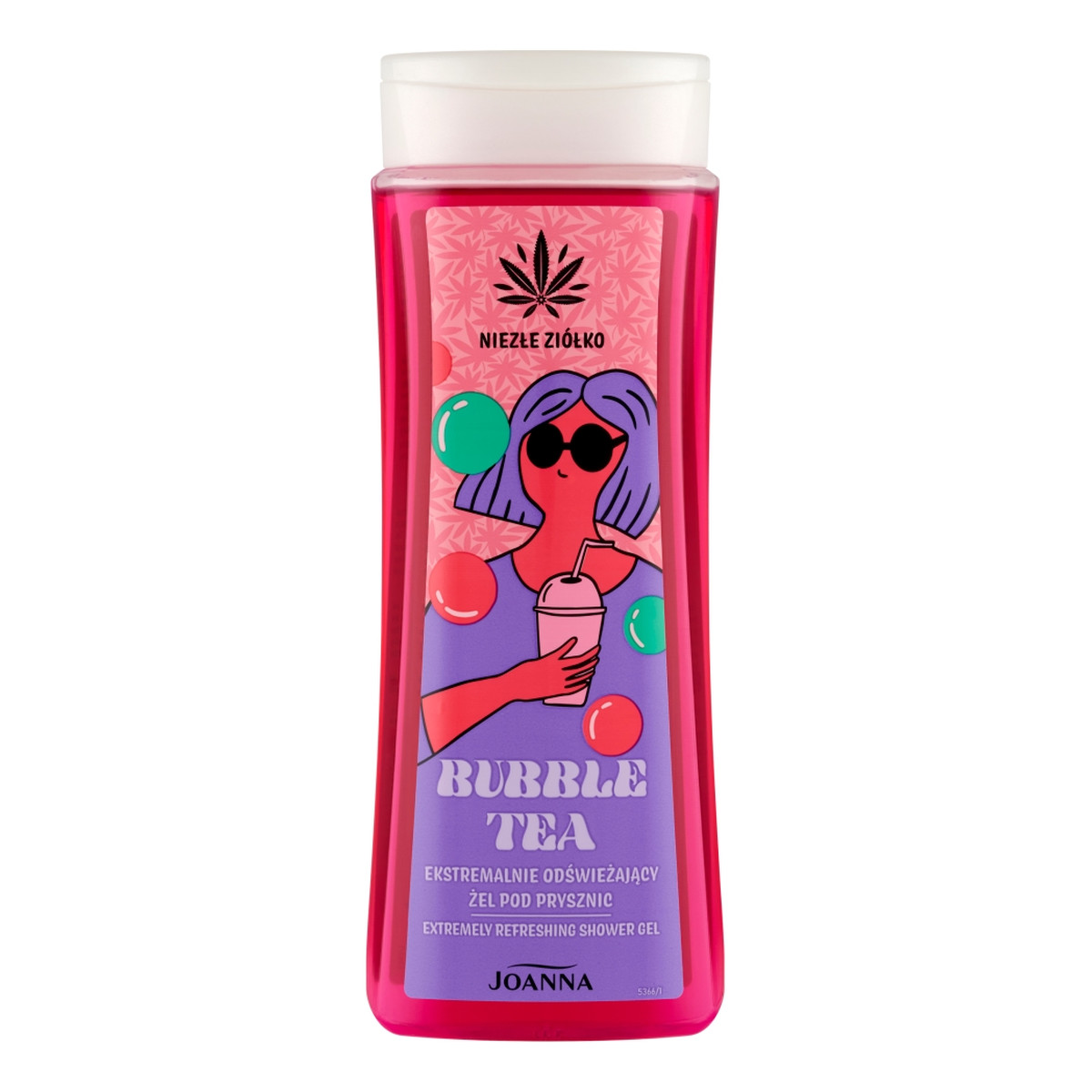 Joanna Niezłe Ziółko ekstremalnie odświeżający Żel pod prysznic bubble tea 300ml