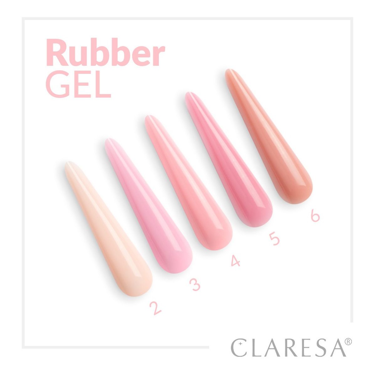 Claresa Rubber Gel Żel do budowania i przedłużania paznokci 06-45 g