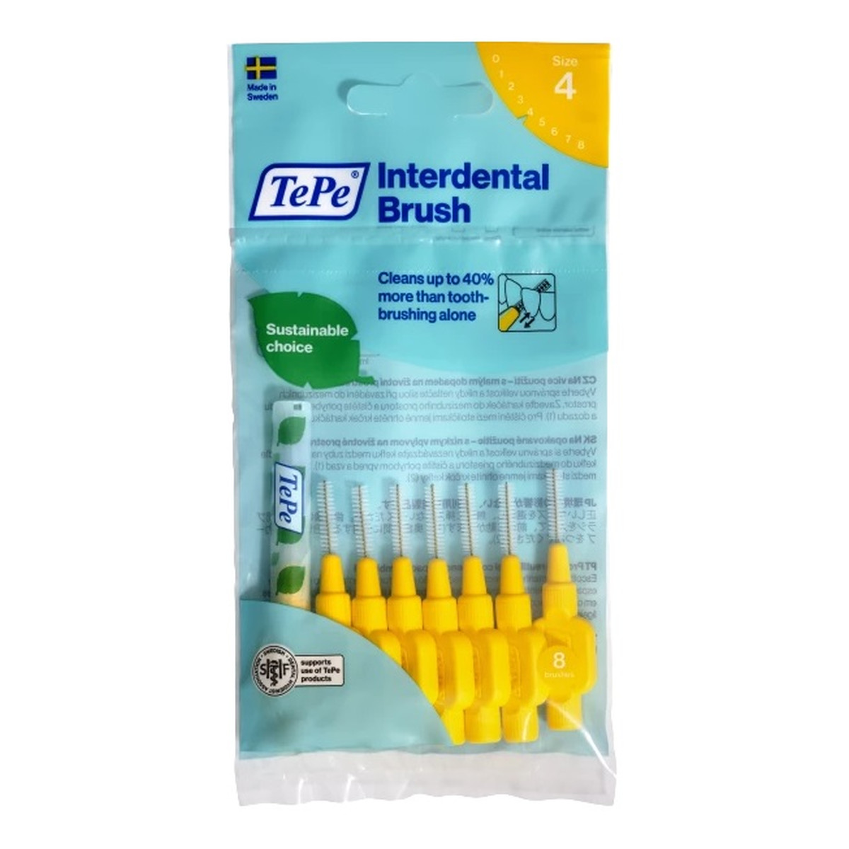 Tepe Original szczoteczki międzyzębowe 0.7mm żółte 8szt
