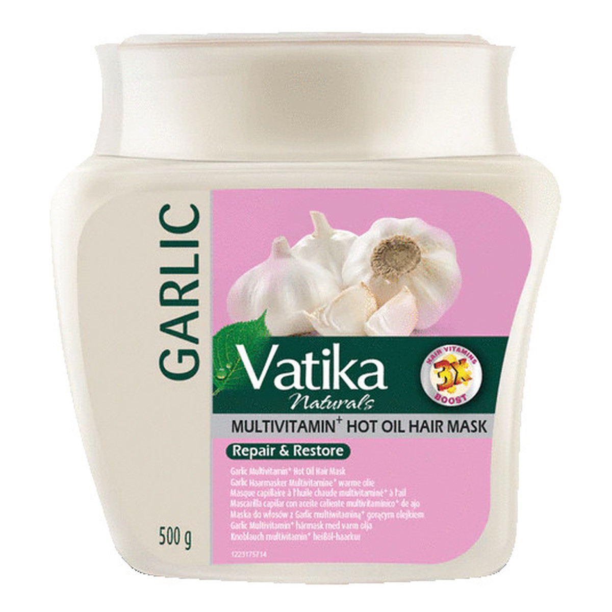 Dabur Vatika Garlic Maska do włosów słabych i zniszczonych Czosnek 500g