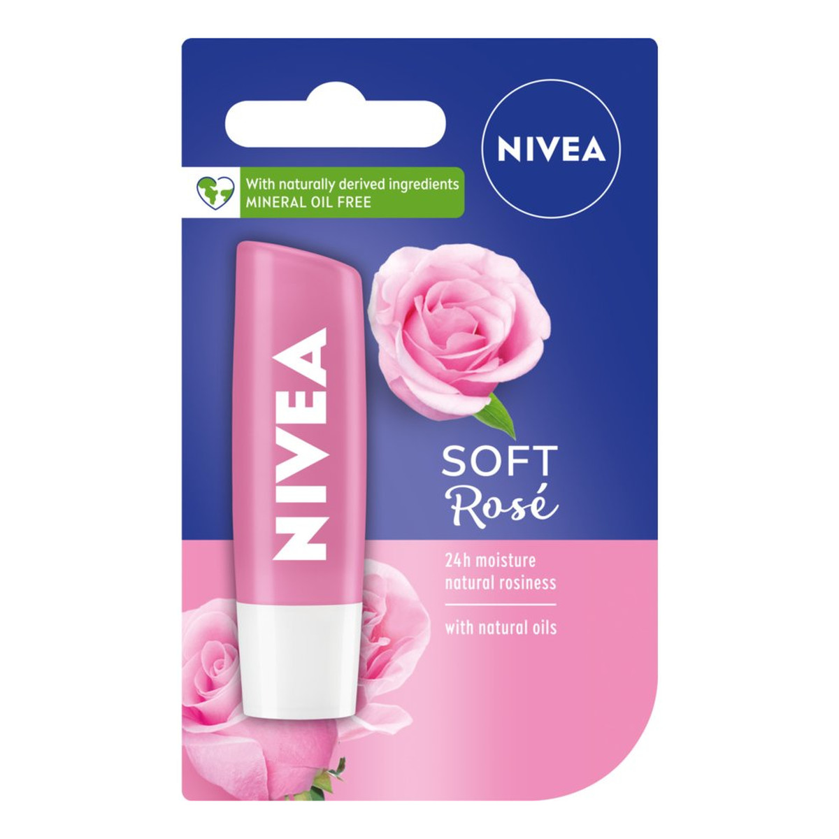 Nivea Lip Care Pomadka Pielęgnacyjna Soft Rose 5ml