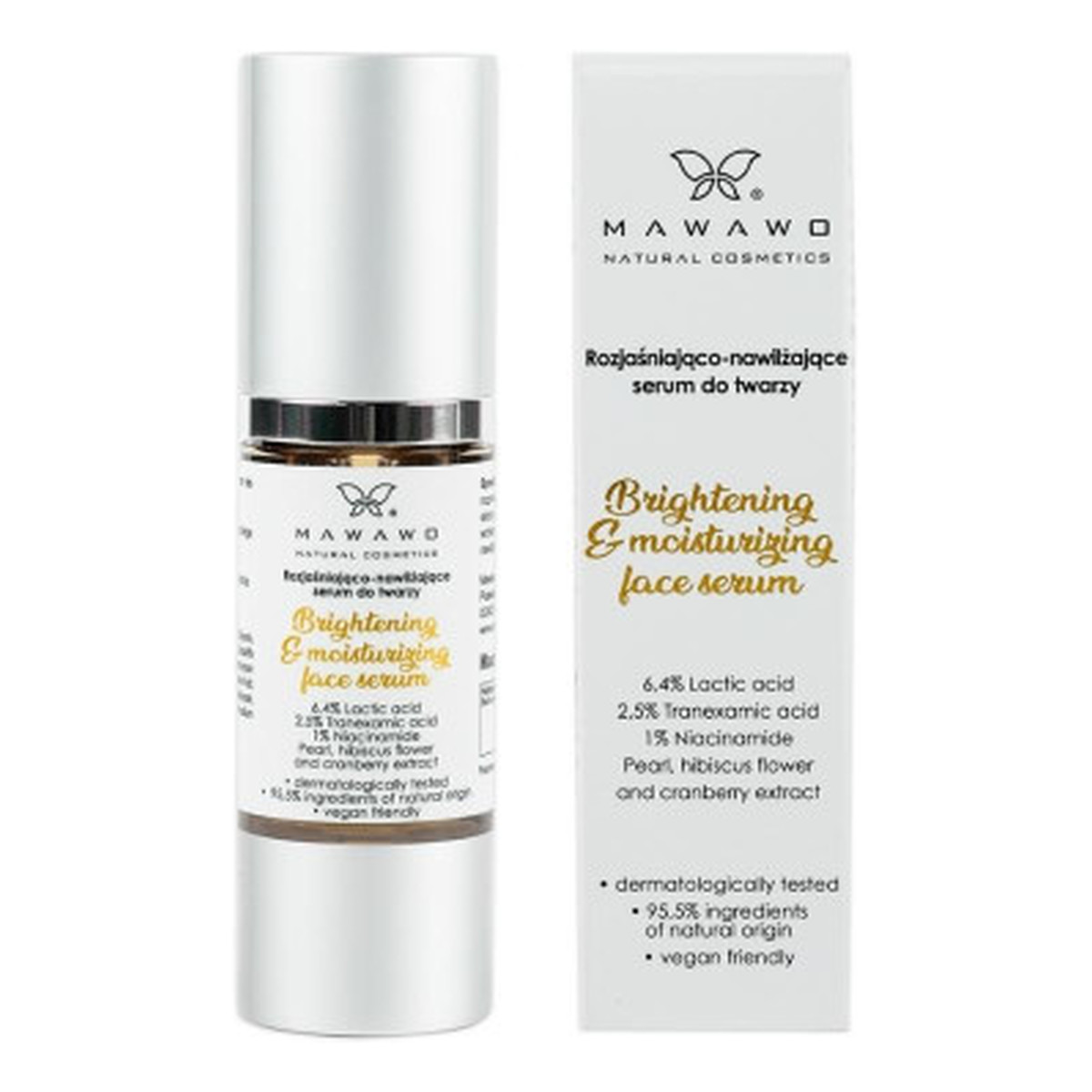 Mawawo Rozjaśniająco-nawilżające serum do twarzy 30ml
