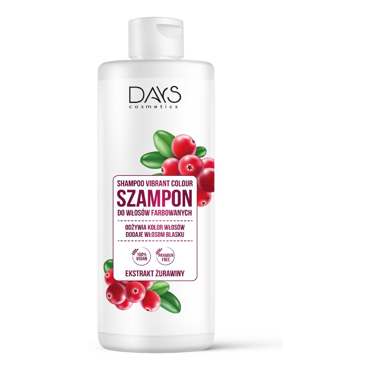 Swit Days cosmetics szampon do włosów z extaktem z żurawiny