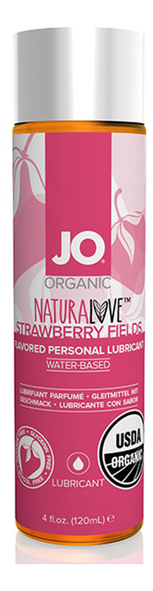 Organic naturalove lubricant organiczny lubrykant na bazie wody truskawkowy