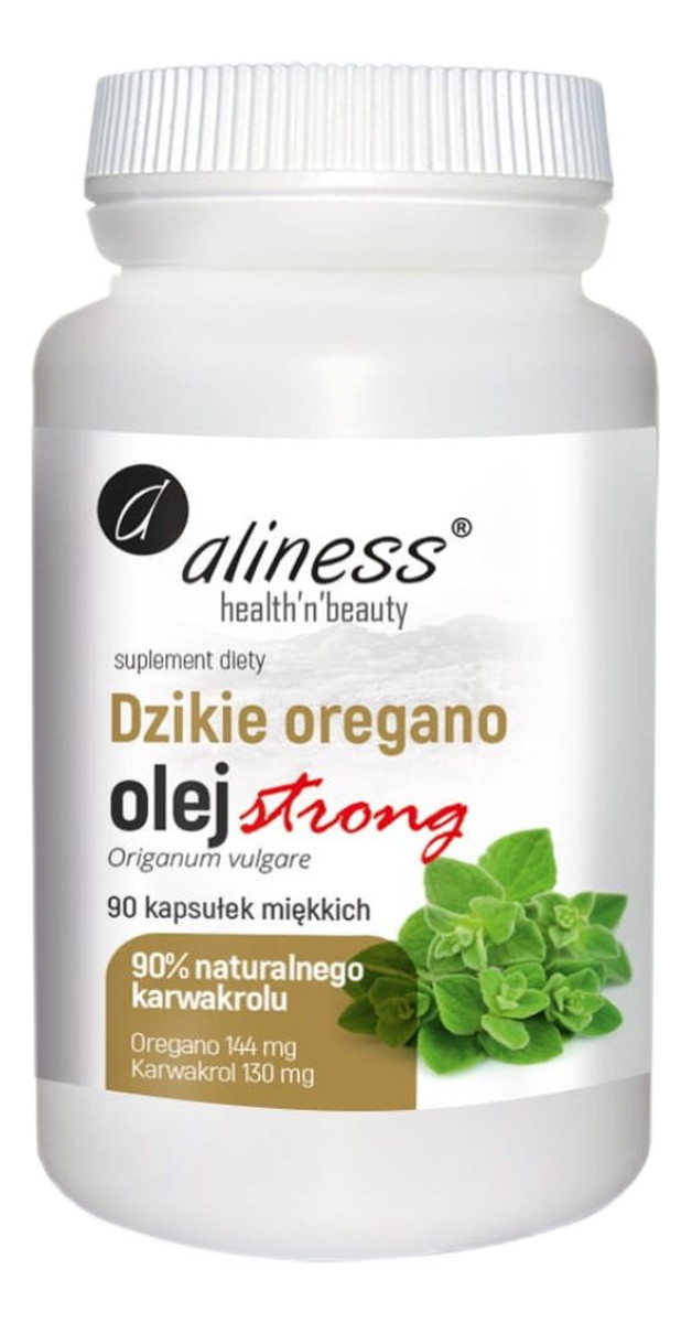 Dzikie oregano olej strong 100% suplement diety 90 kapsułek