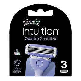 Intuition Quattro Sensitive wkład z 4 ostrzami 3szt