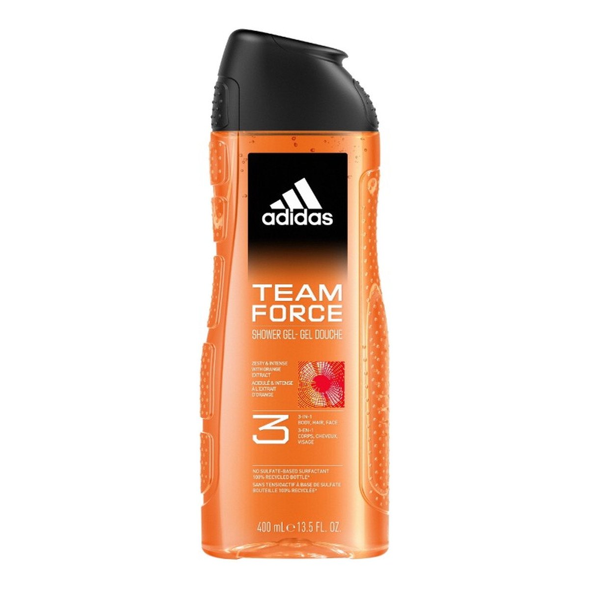 Adidas Team Force Żel pod prysznic dla mężczyzn 3w1 400ml