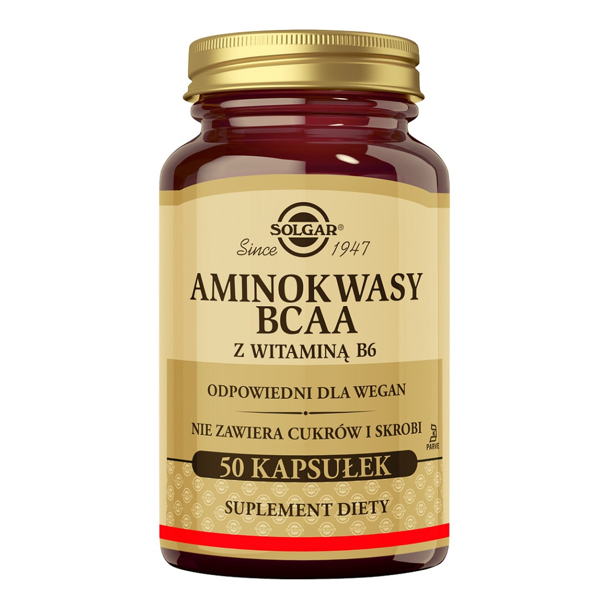 Solgar Aminokwasy BCAA z witaminą B6 suplement diety 50 Kapsułek