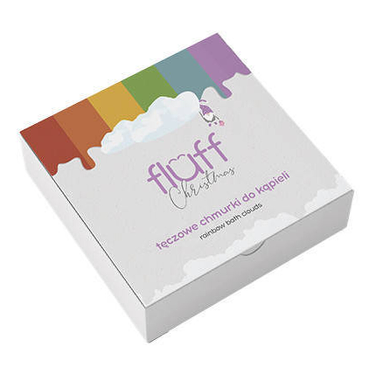 Fluff Christmas Tęczowe chmurki do kąpieli