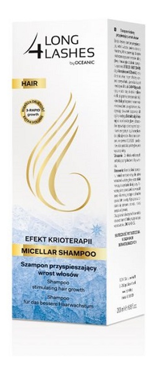 Micellar Shampoo efekt krioterapii szampon przyspieszający wzrost włosów