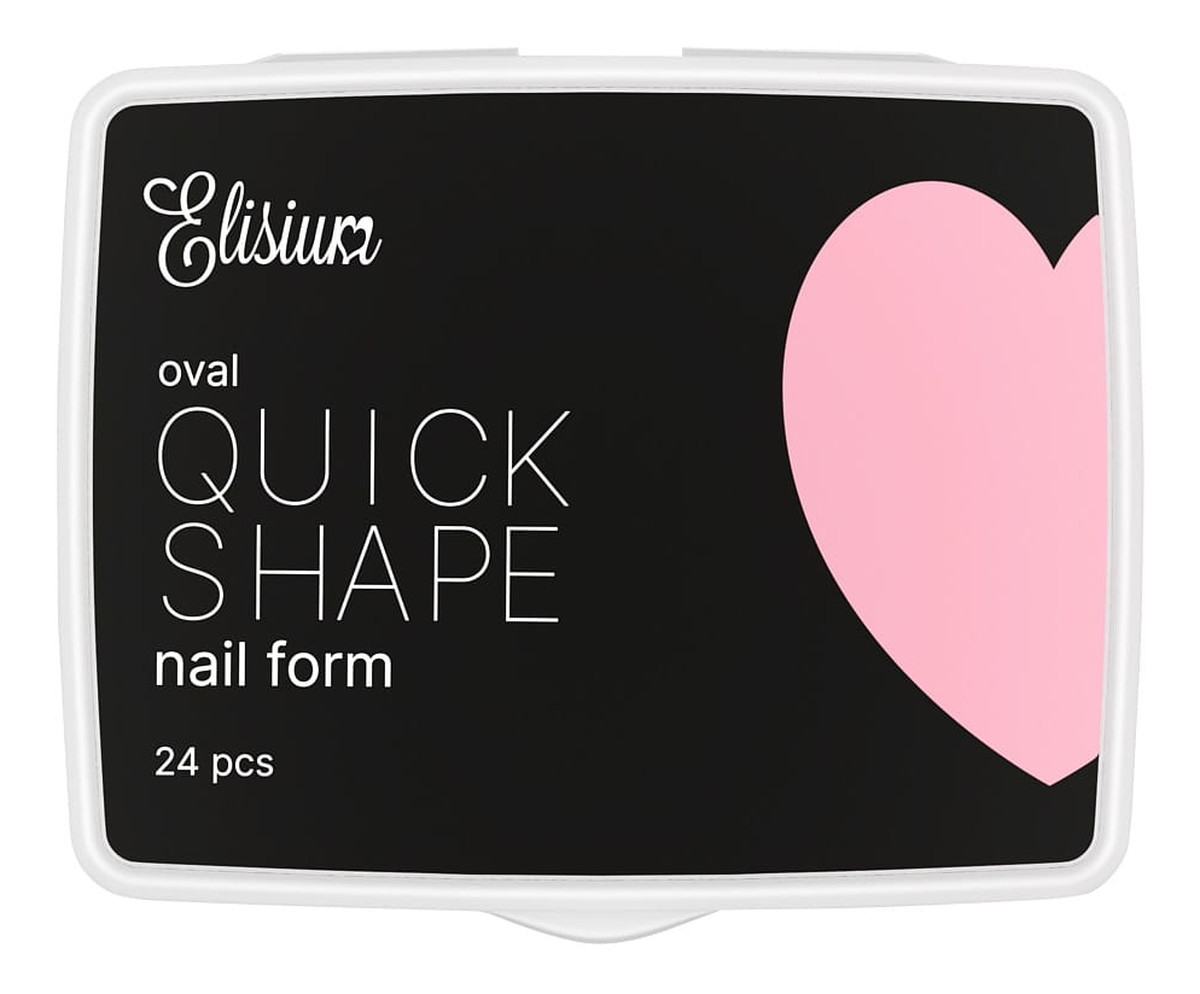 Quick shape nail form mini formy do przedłużania paznokci oval 24szt