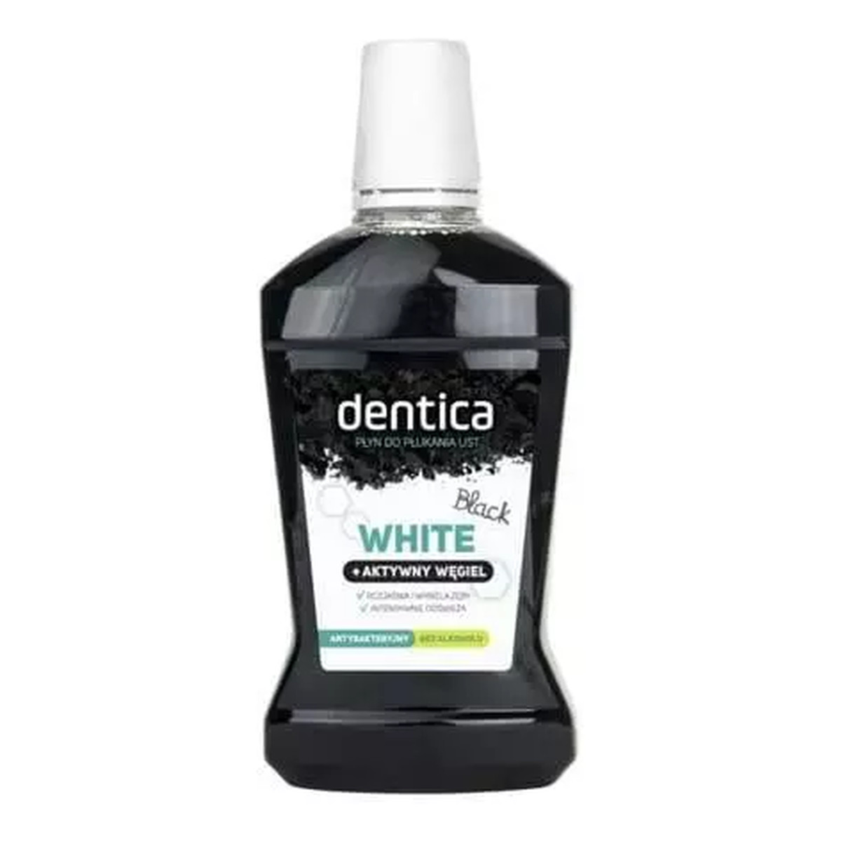 Tołpa Dentica Black White Płyn do higieny jamy ustnej Aktywny Węgiel 500ml