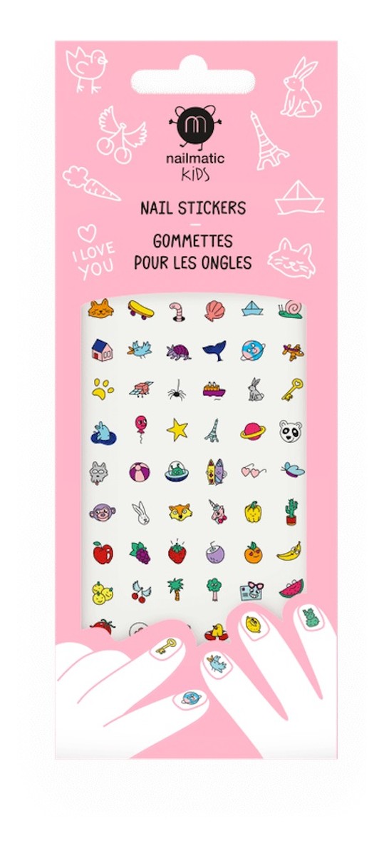 Kids nail stickers naklejki na paznokcie dla dzieci happy nails