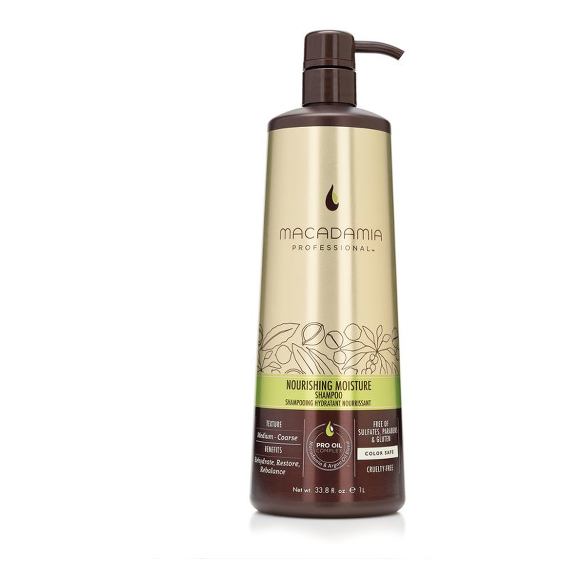 Macadamia Professional Professional Nourishing Moisture szampon do włosów suchych 1000ml
