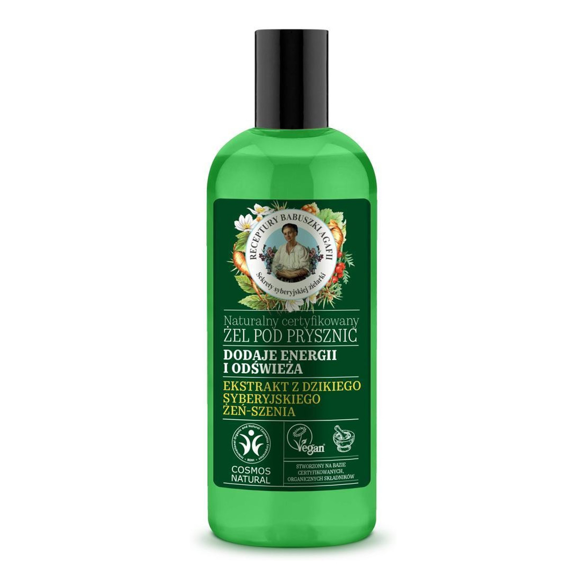 Receptury Babuszki Agafii Natural Żel pod prysznic Energizujący 260ml