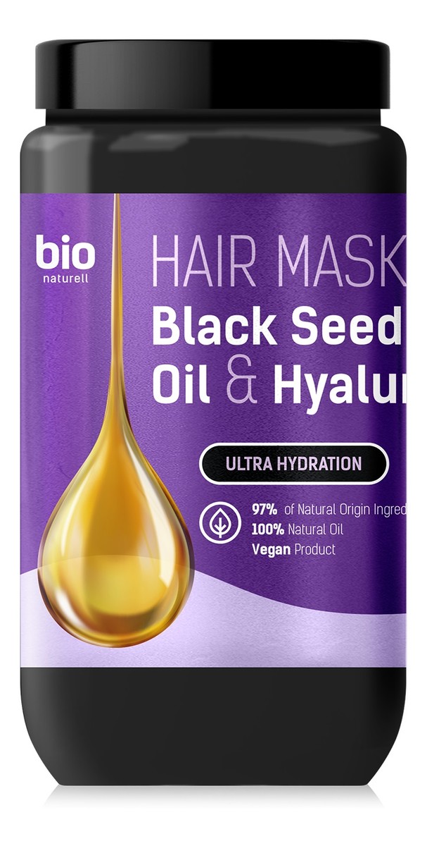 Maska do włosów z olejkiem z czarnuszki i kwasem hialuronowym