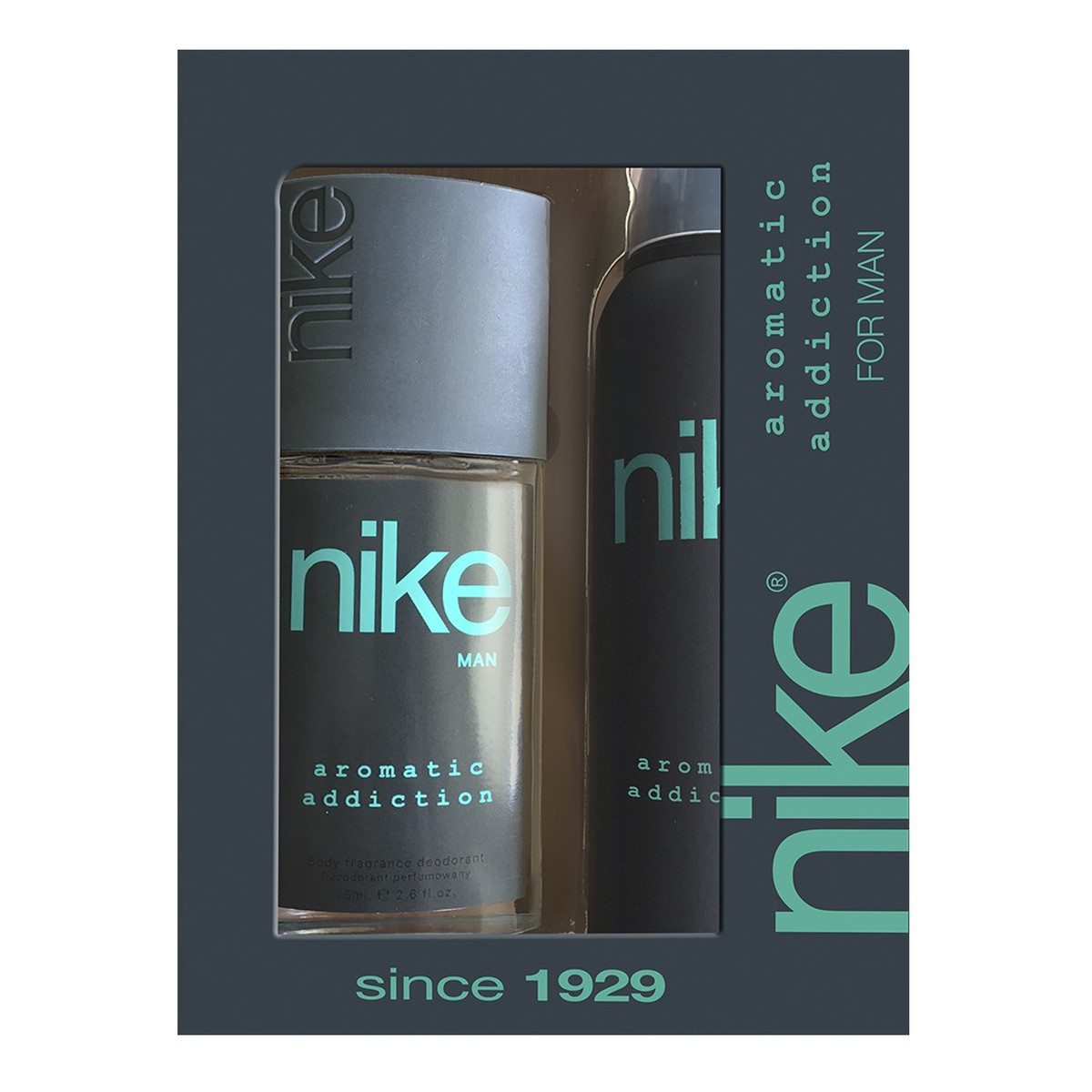 Nike Zestaw prezentowy Aromatic Addiction for man dezodorant w szkle + dezodorant spray 200ml