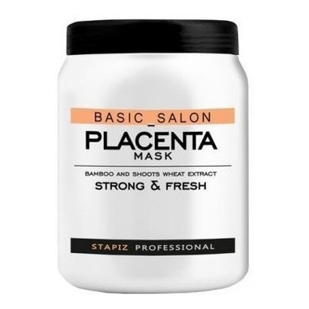 Stapiz Basic Salon Placenta Mask Maska do włosów z ekstraktami z bambusa i kiełków pszenicy 1000ml