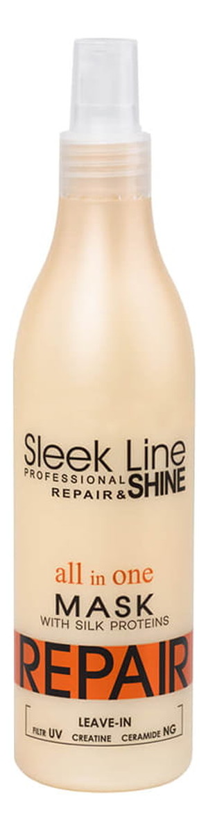 Sleek line repair all in one mask odżywiająca maska do włosów w spray'u bez spłukiwania