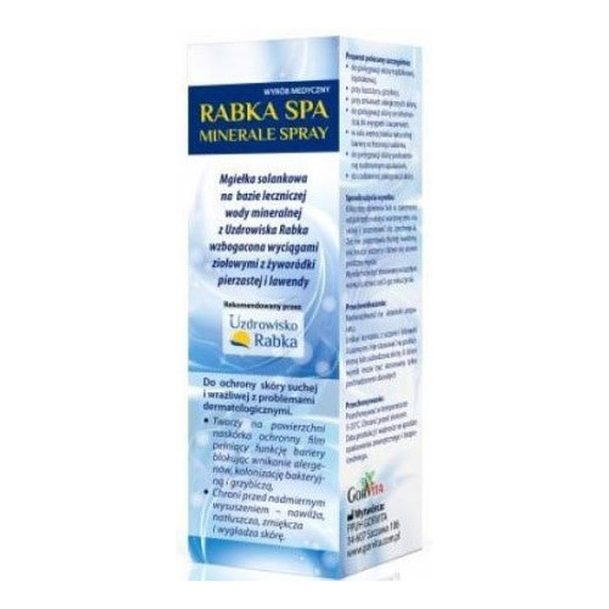 Gorvita Rabka Spa Minerale Spray mgiełka solankowa do ochrony skóry suchej i wrażliwej 215ml