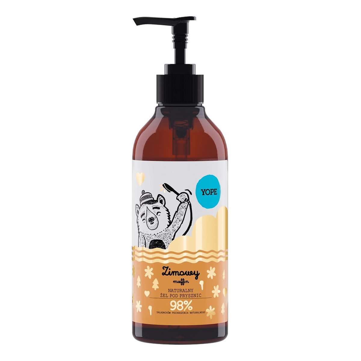 Yope Naturalny Żel pod prysznic zimowy muffin 400ml
