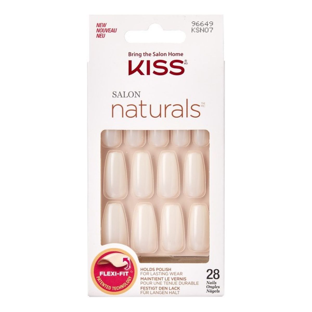 Kiss Salon Naturals Sztuczne paznokcie Walk on Air 28szt.