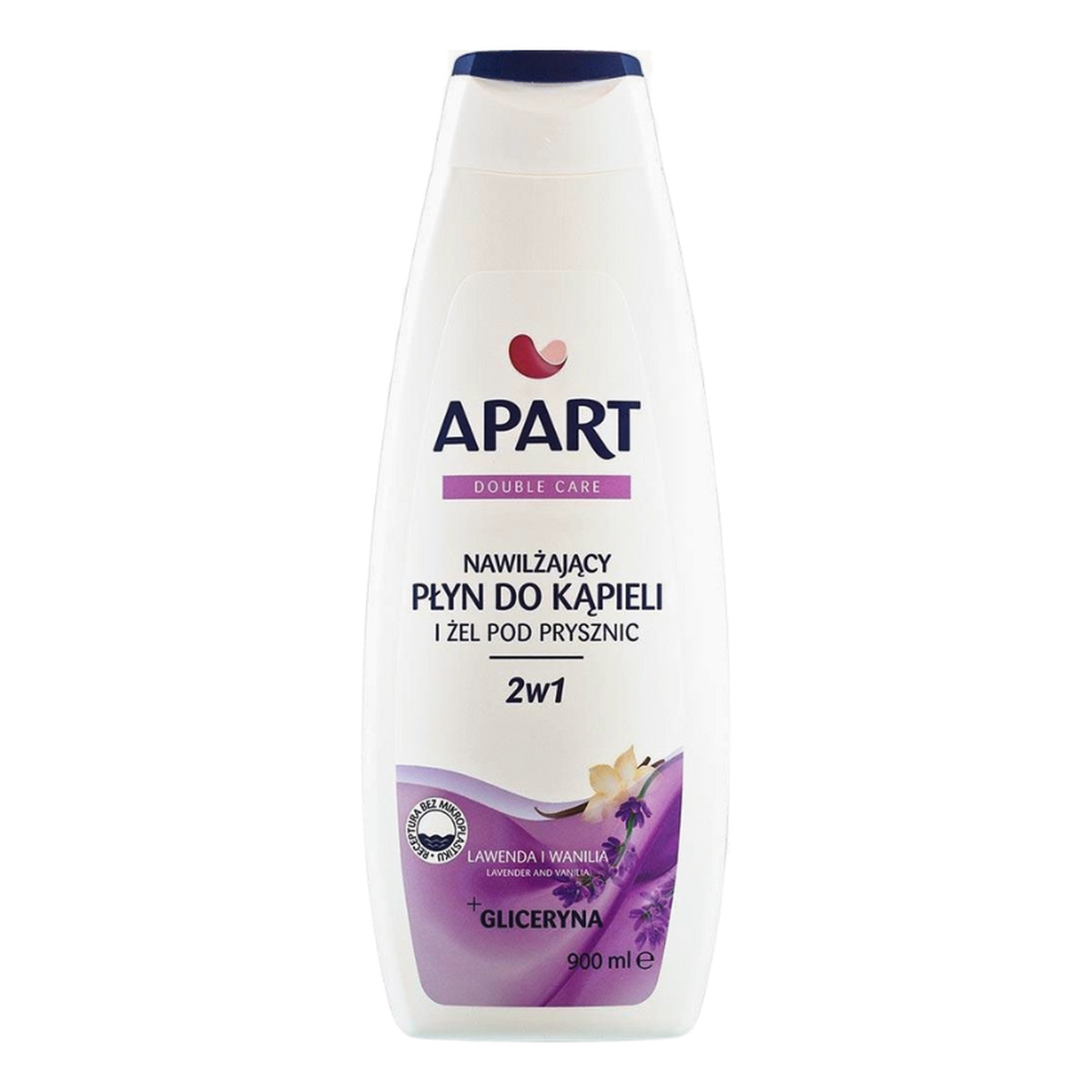 Apart Natural Double Care Płyn do Kąpieli + Żel pod Prysznic Lawenda i Wanilia 900ml