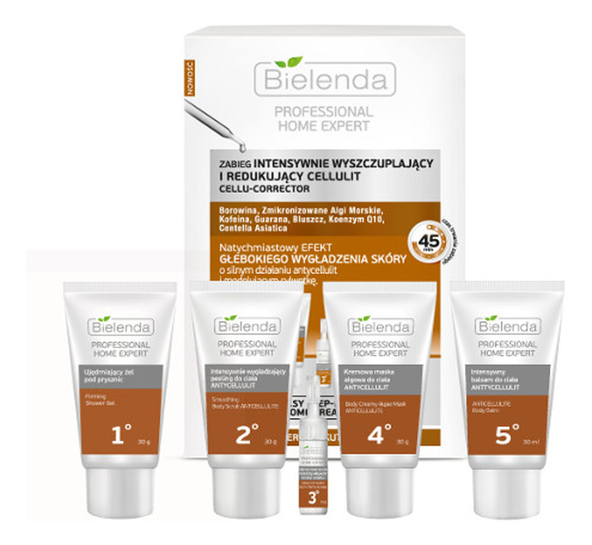 Zabieg Intensywnie Wyszczuplający i Redukujący Cellulit Zestaw 5 Etapów