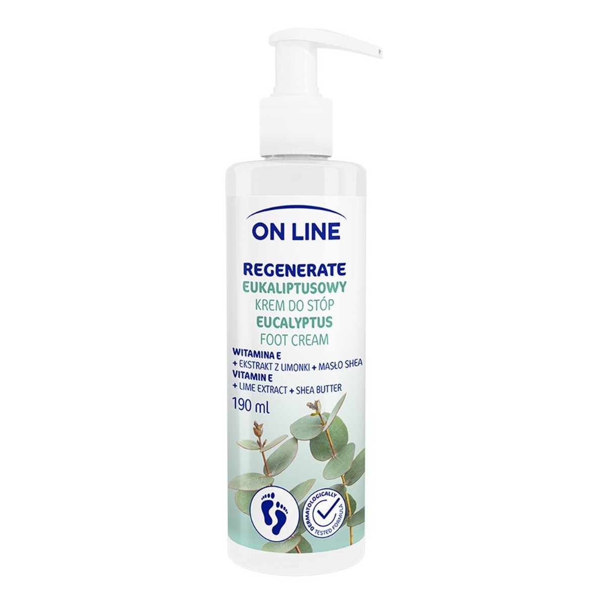 On Line Regenerate Eukaliptusowy Krem do stóp 190ml