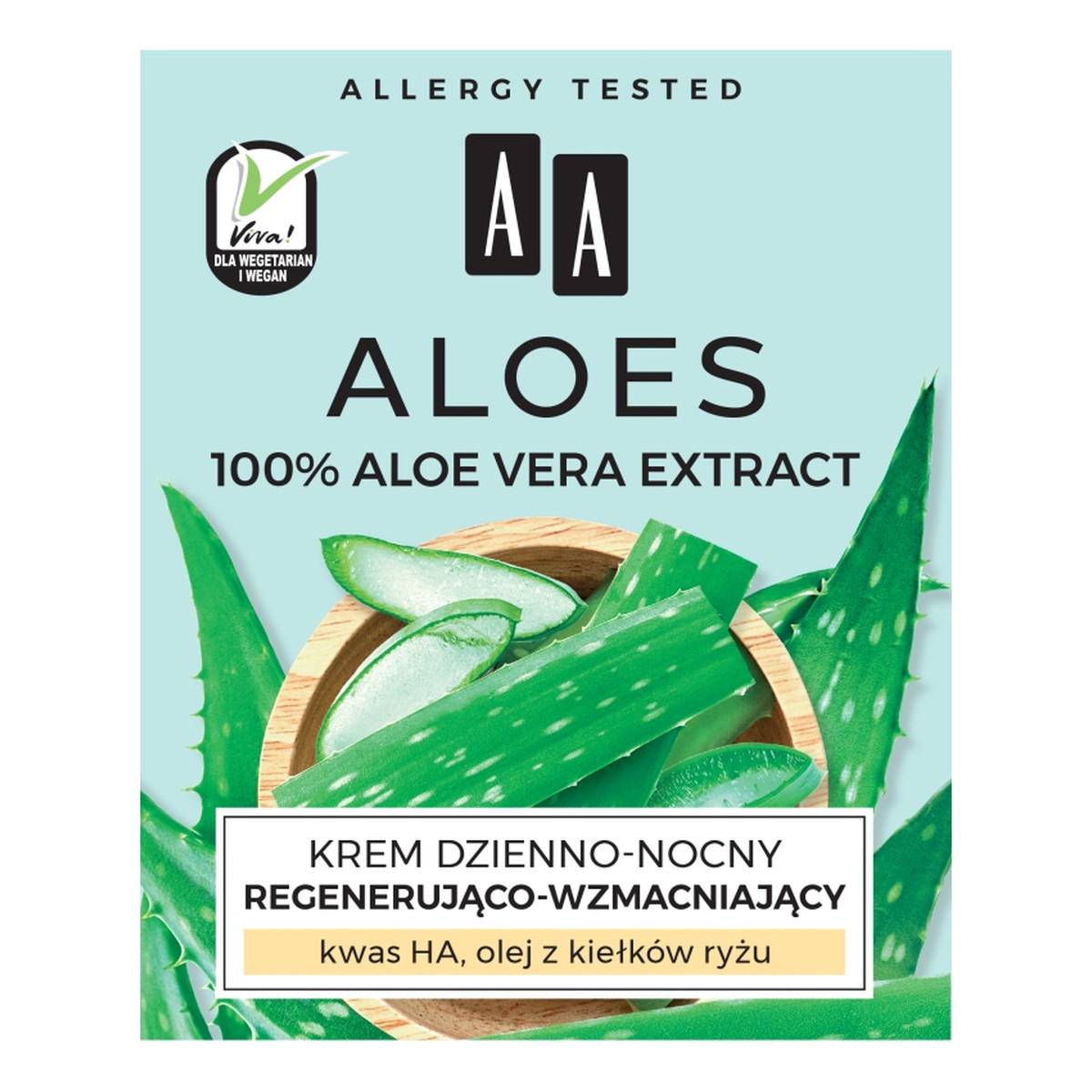 AA Aloes 100% Aloe Vera Extract krem dzienno-nocny regenerująco-wzmacniający 50ml