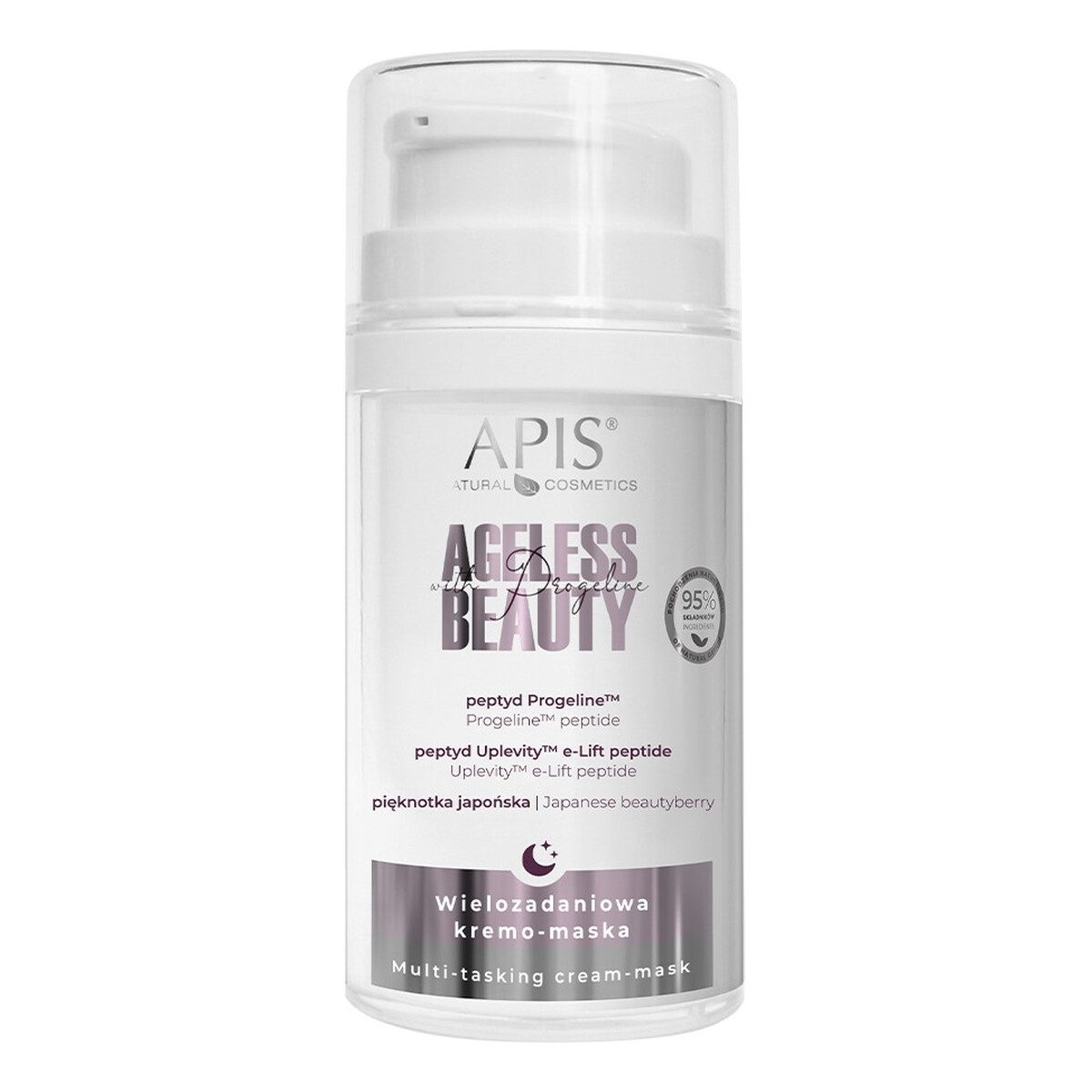 Apis Ageless Beauty Wielozadaniowa kremo-maska na noc z progeliną 50ml
