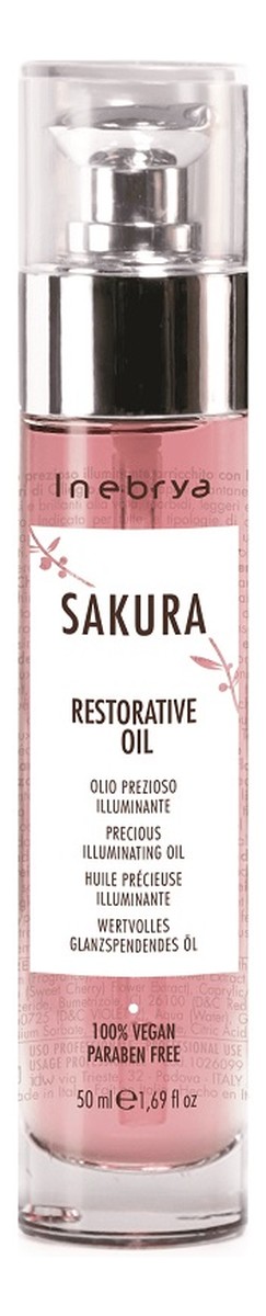 Sakura olejek regenerujący do nabłyszczania i zmiękczania włosów