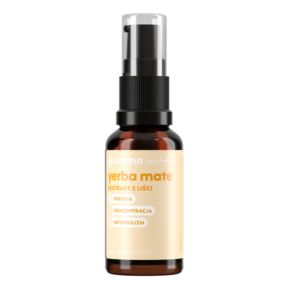 Cosma Cannabis Pure herbs yerba mate ekstrakt z liści yerba mate suplement diety 30ml
