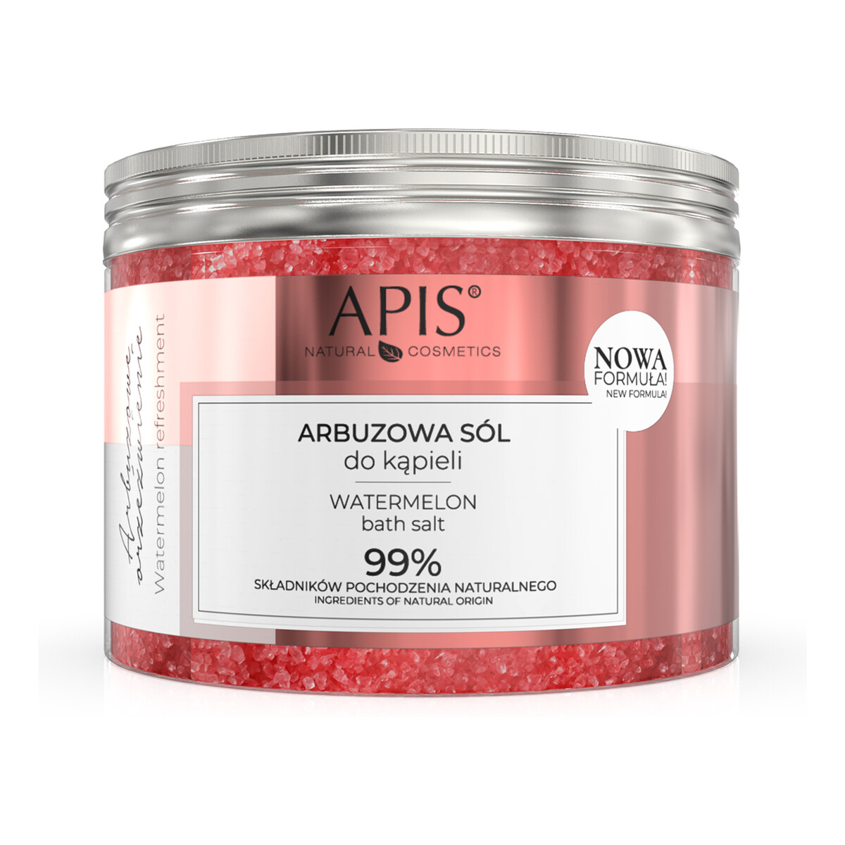 Apis Arbuzowe Orzeźwienie aromatyczna sól do kąpieli z ekstraktem z arbuza i melona 650g