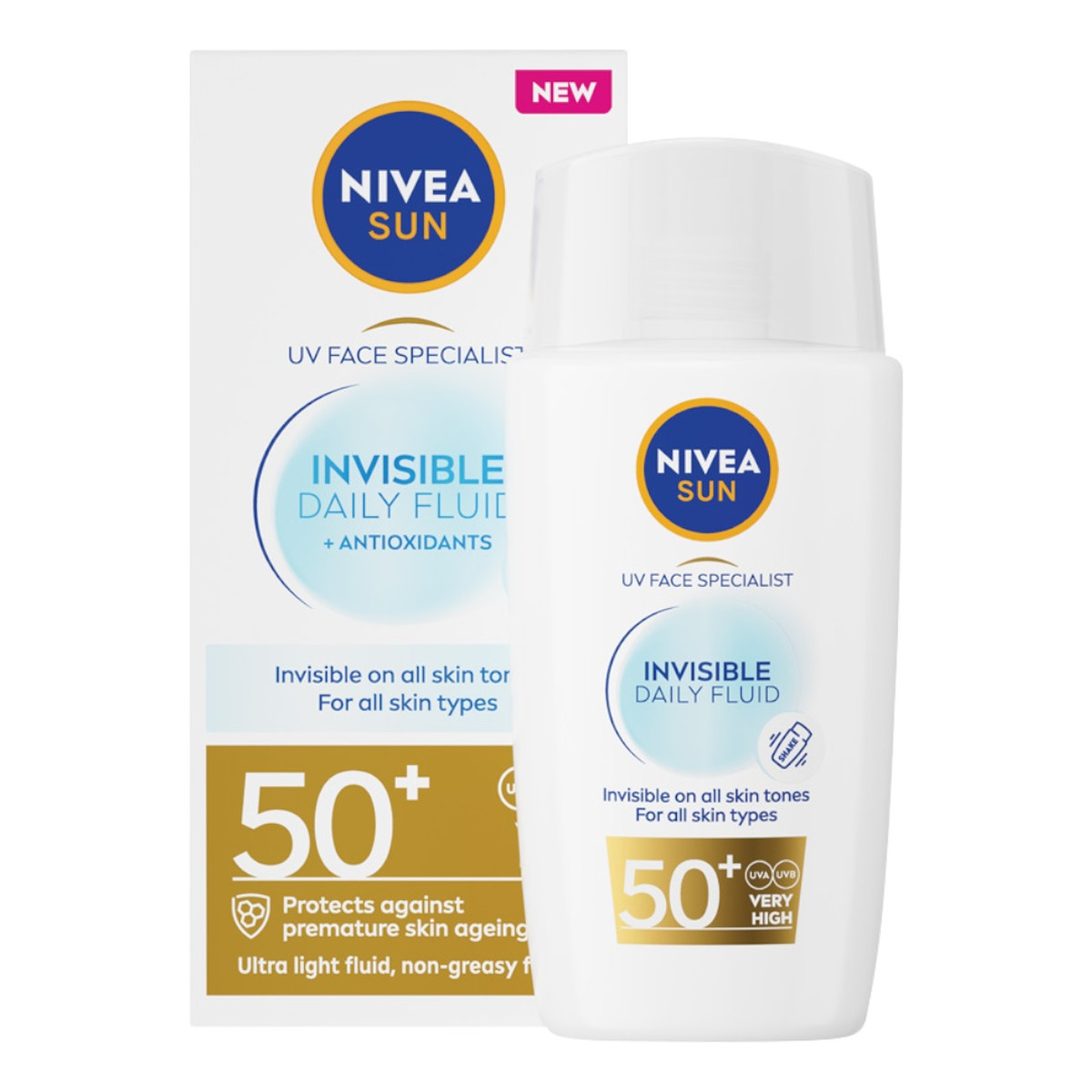 Nivea Sun invisible daily fluid do twarzy spf50+ 40ml