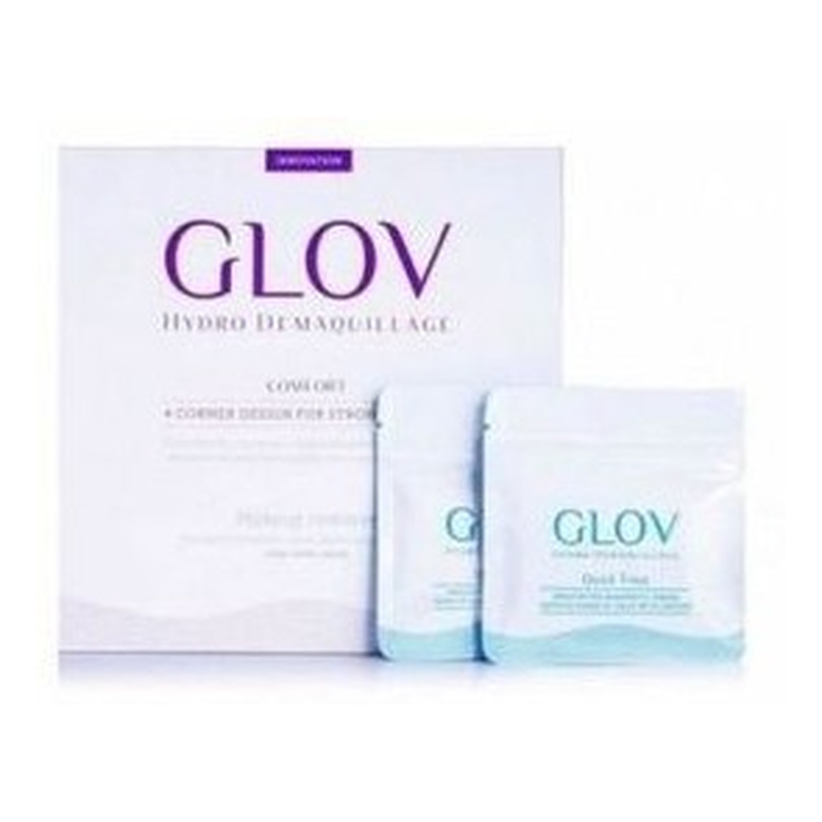 Glov Phenicoptere Glov Hydro Demaquillage Silver Zestaw rękawiczek do makijażu Comfort + Quick Treat x2