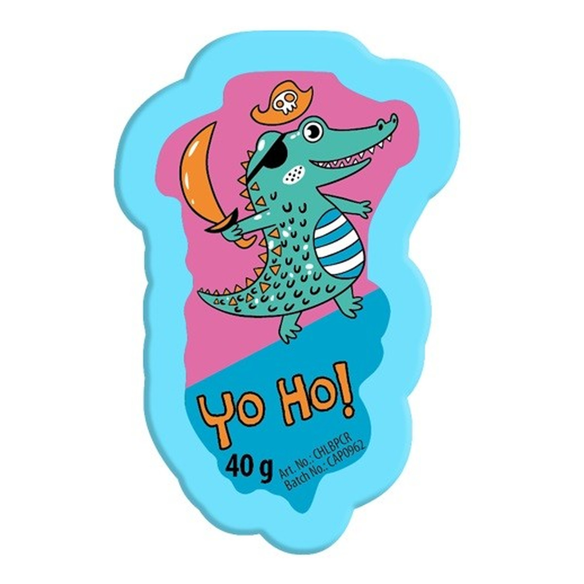 Chlapu Chlap Zabawna pastylka do kąpieli piracki krokodyl-guma balonowa 40g