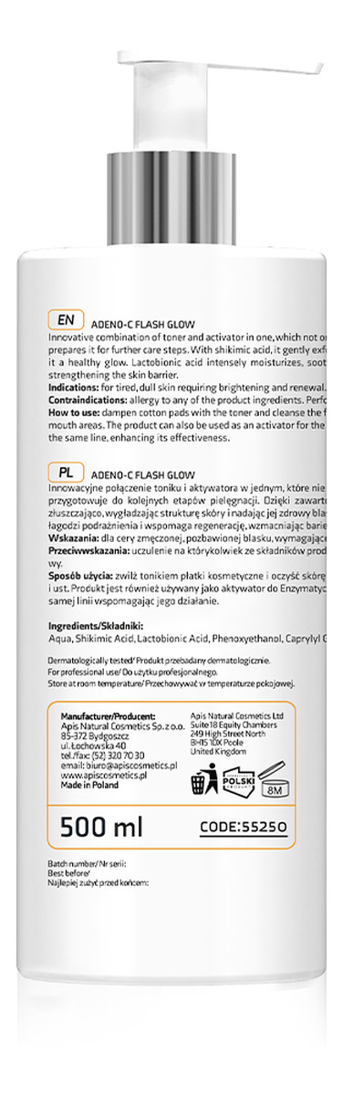 Roświetlający tonik i aktywator 2w1 z kwasem szikimowym i laktobionowym