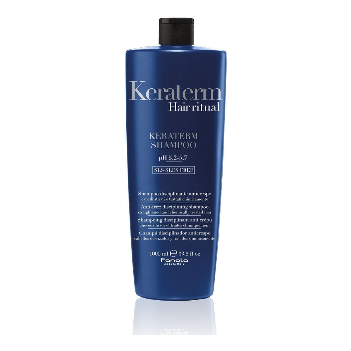 Fanola Keraterm shampoo dyscyplinujący szampon z keratyną do włosów puszących się 1000ml