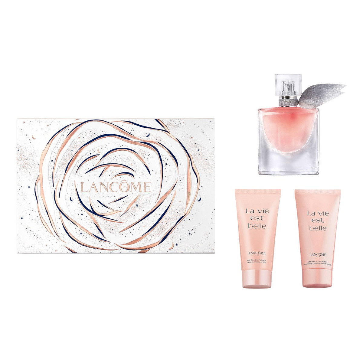 Lancome La Vie Est Belle Zestaw woda perfumowana spray 30ml + balsam do ciała 50ml + żel pod prysznic 50ml