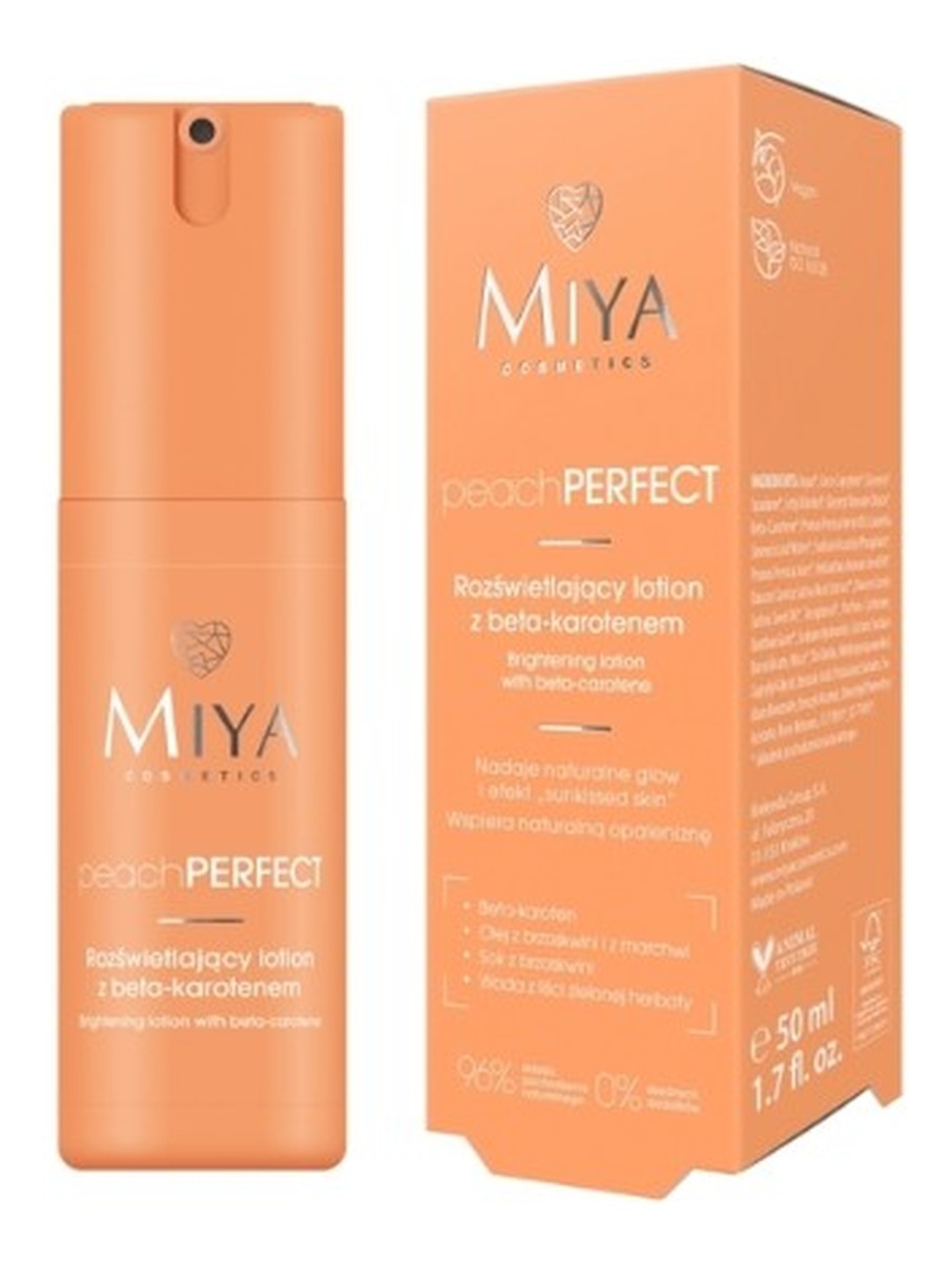 Lotion rozświetlający z beta-karotenem