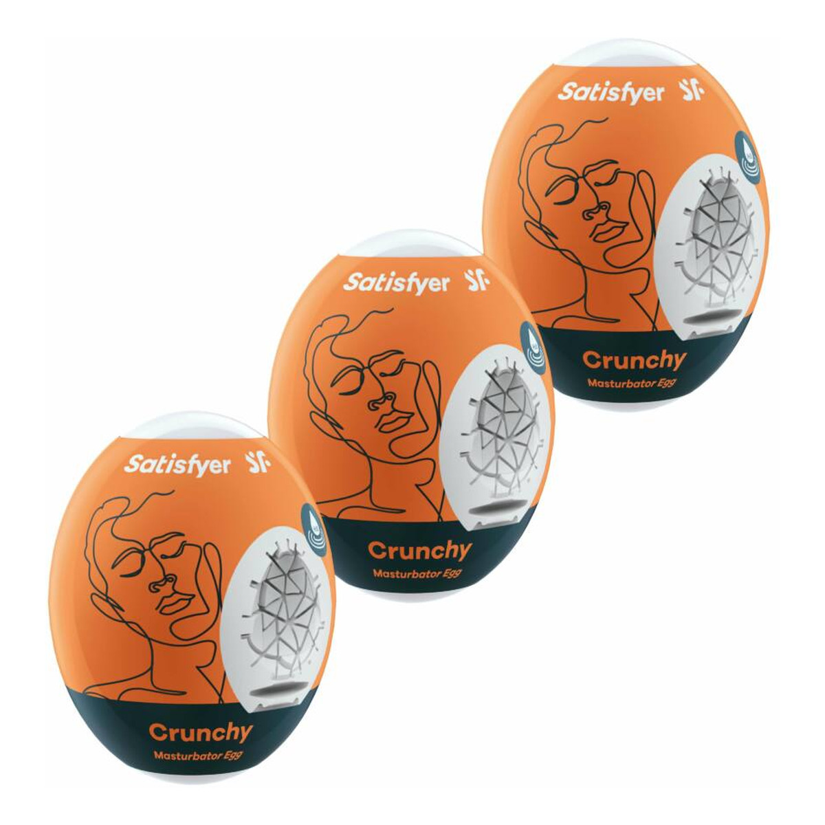 Satisfyer Masturbator Eggs Zestaw jajek do masturbacji crunchy